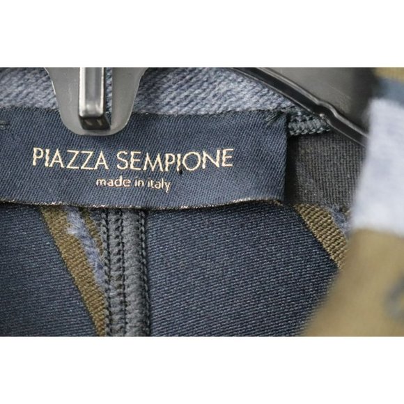 piazza sempione coat womens 42 wool blend geometric‎ colorblock button up jacket - Picture 5 of 16